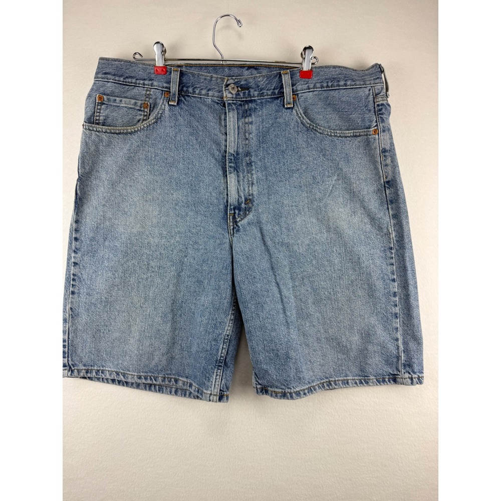Levi's 550‎ Relaxed Fit Denim Shorts Mens 40 Light Wash Blue Cotton Jeans